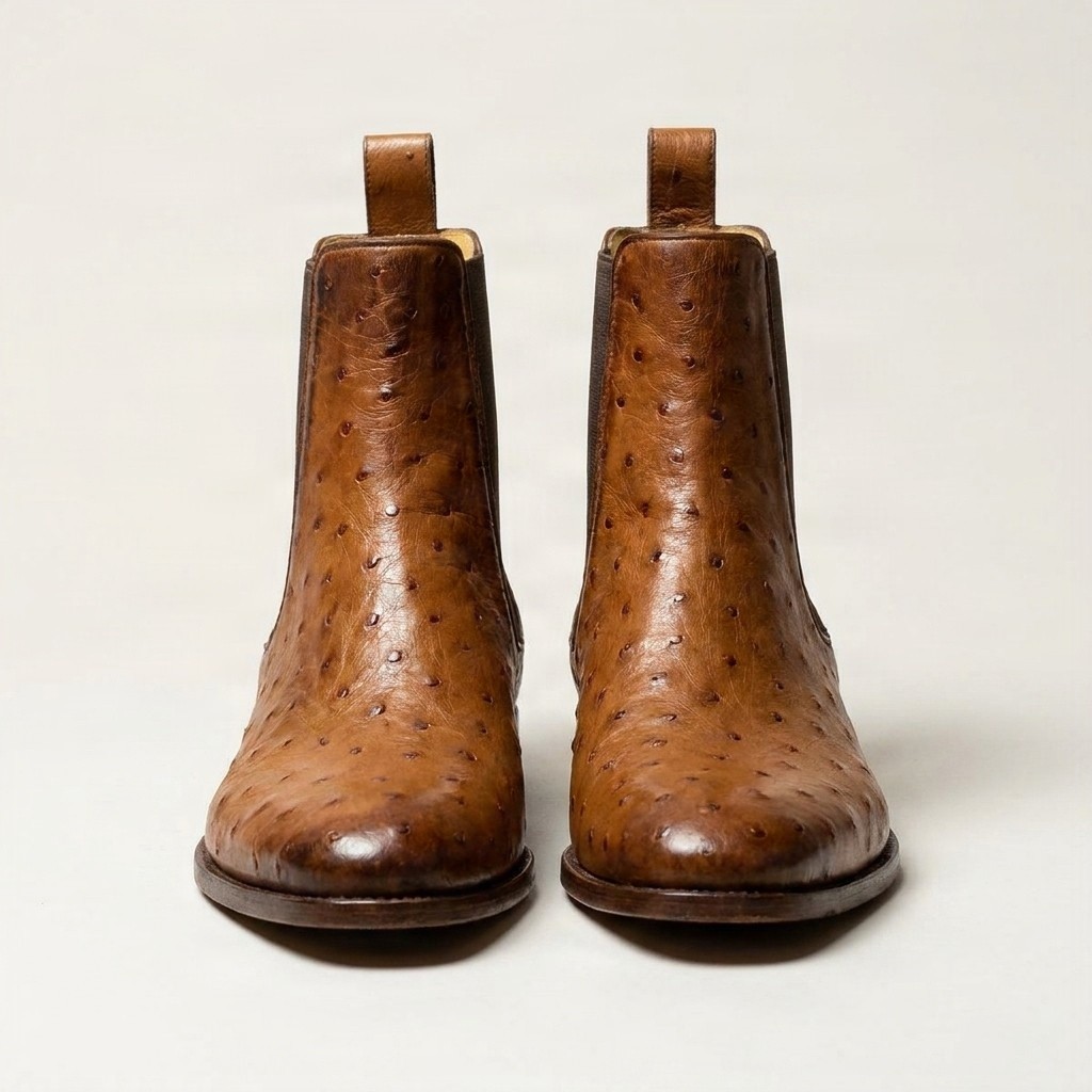 Cognac chelsea boots for men