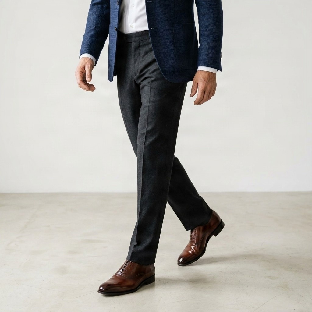 Men's oxblood leather wholecut oxfords
