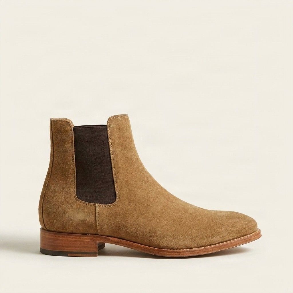 Tan suede chelsea boots
