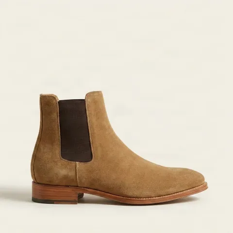 Tan suede chelsea boots